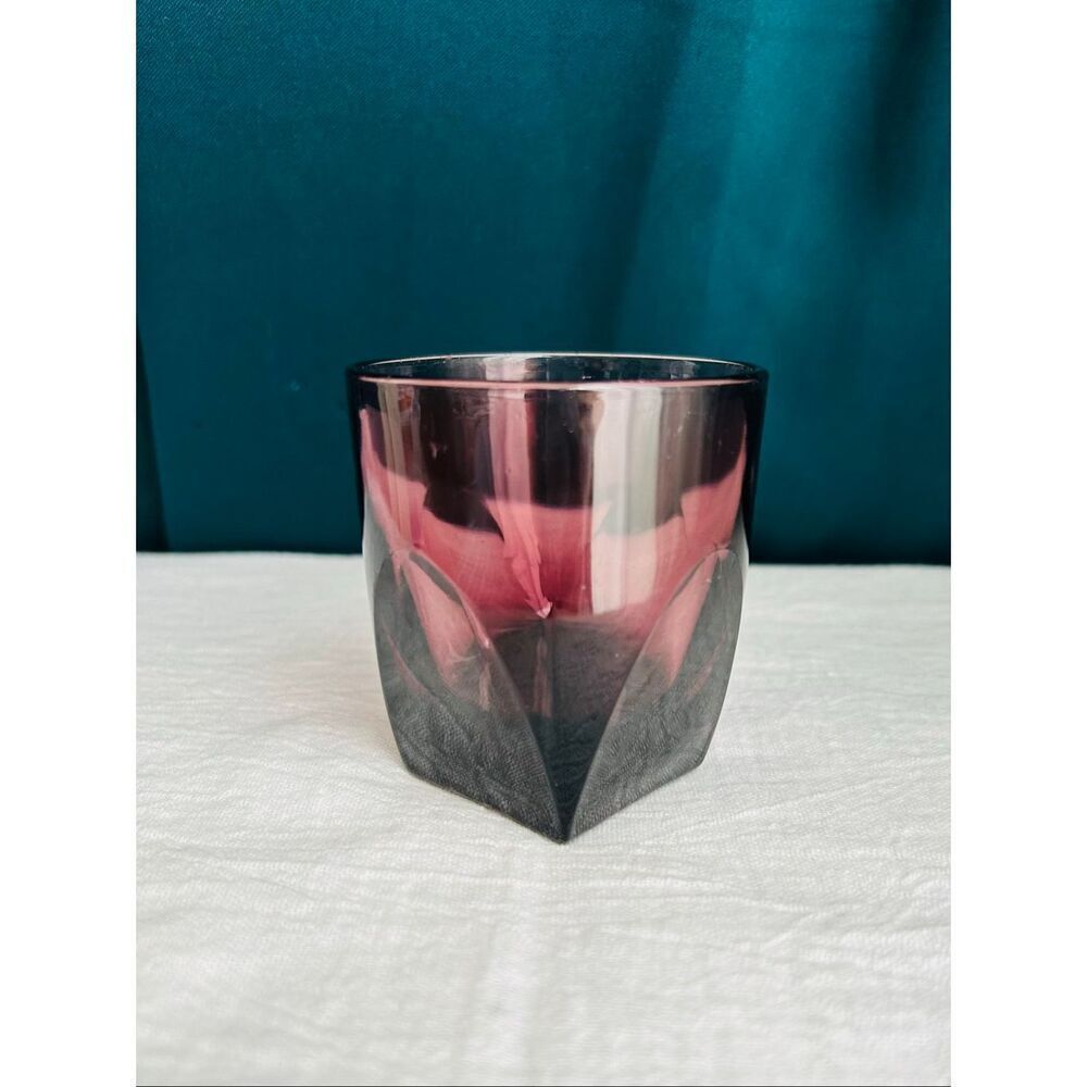 Hazel Atlas Moroccan Amethyst 4oz Flat Tumbler